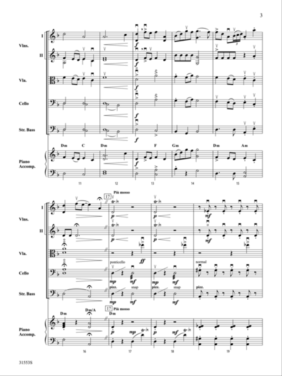 Shabbat Shalom String Orchestra scores gallery preview page 3