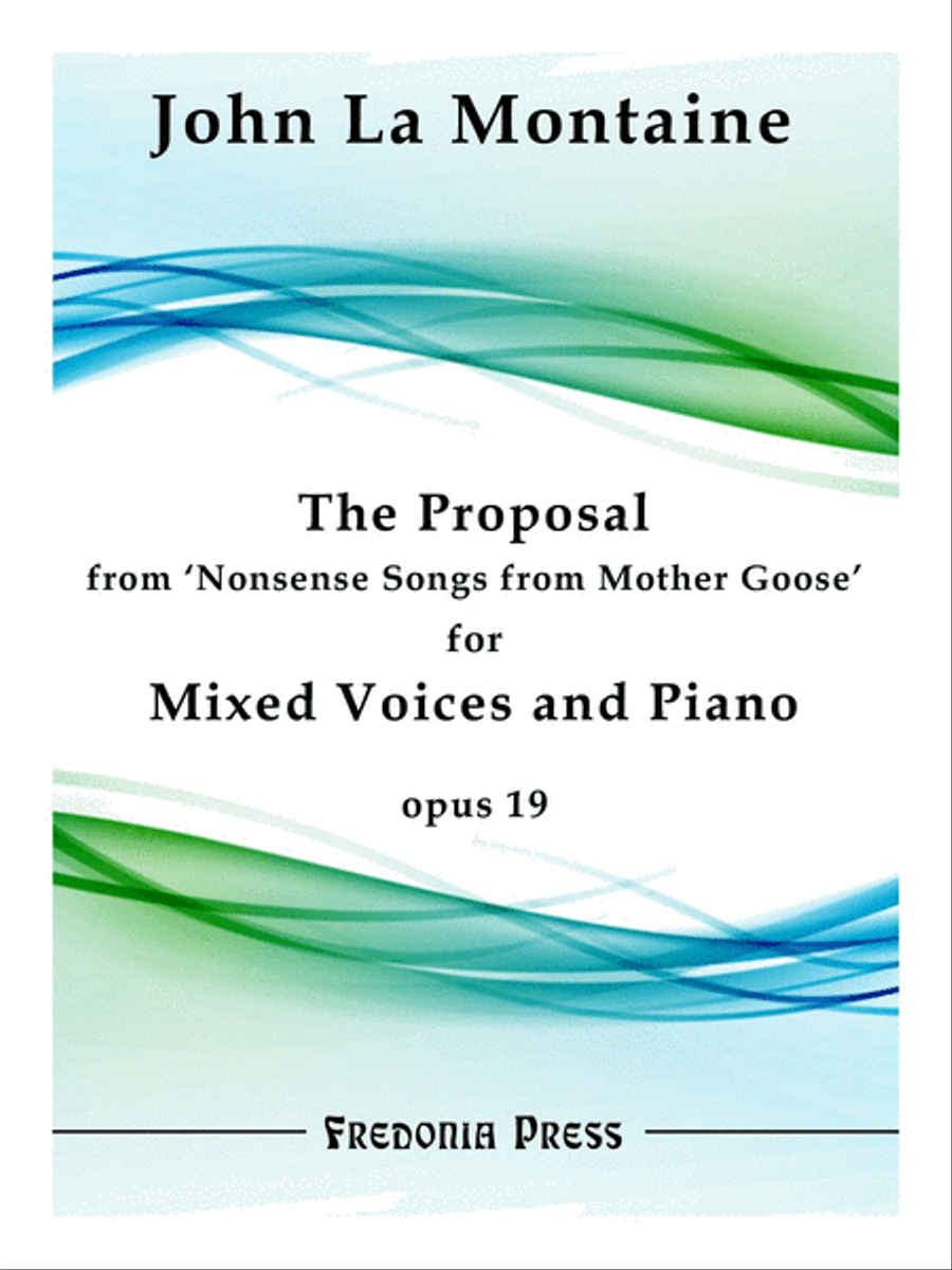 The Proposal from 'Nonsense Songs from Mother Goose', Op. 19 Mixed Choir scores gallery preview page 1