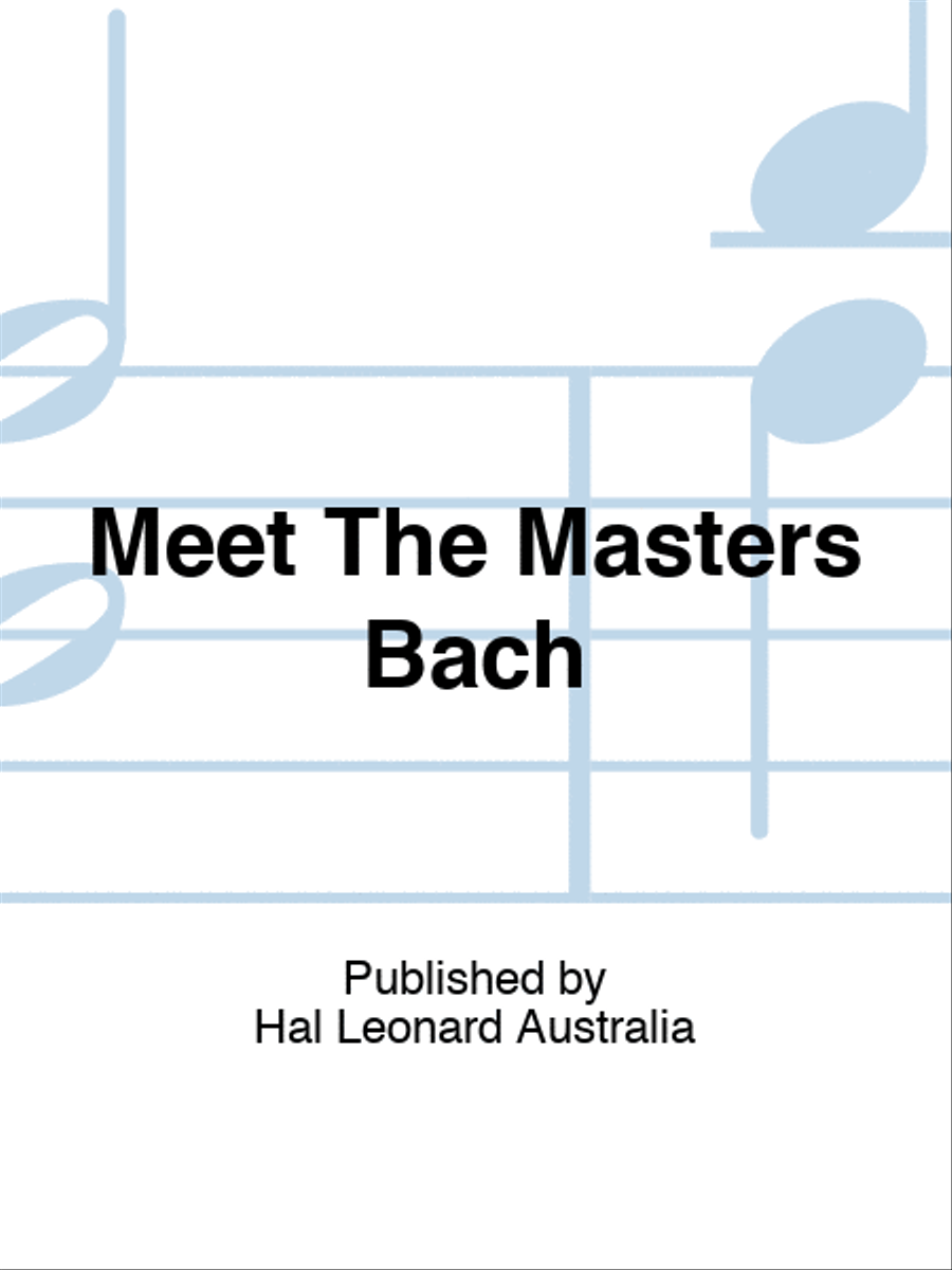 Meet The Masters Bach Selected Pieces For Piano Piano Solo scores gallery preview page 1