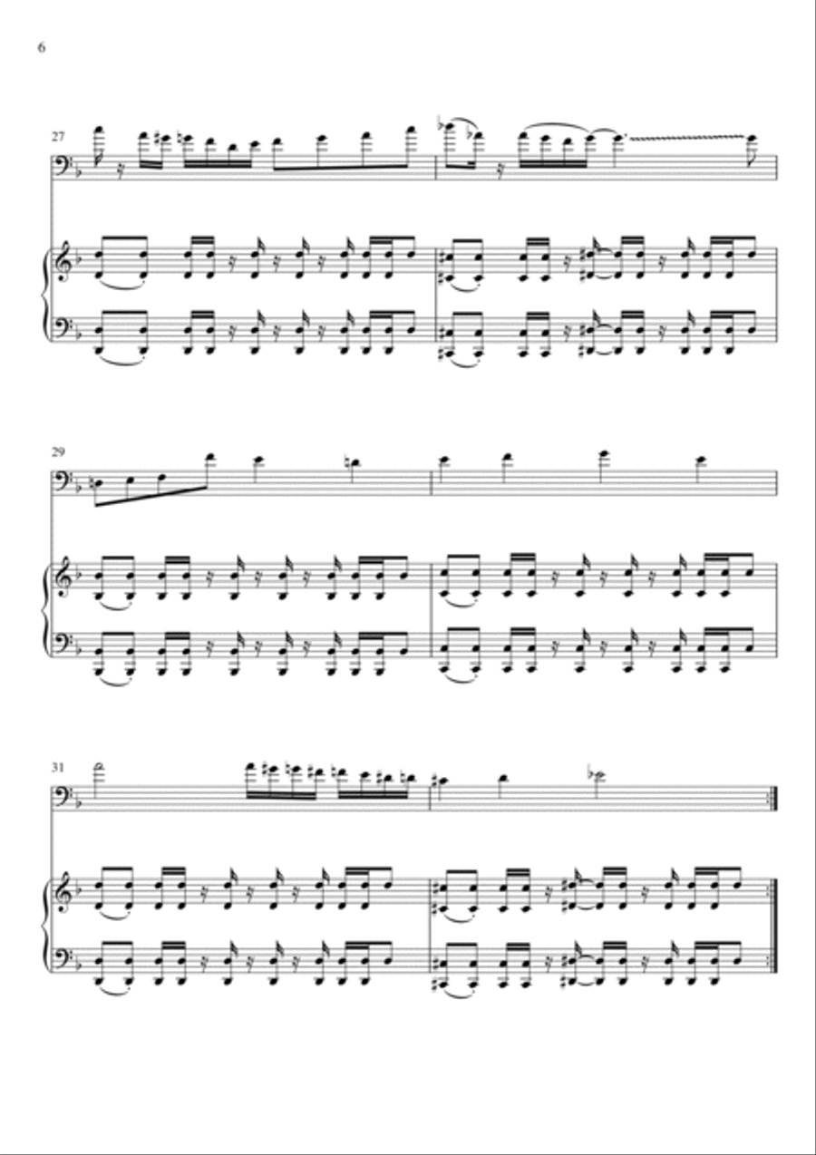 MEGALOVANIA (from Undertale) Small Ensemble scores gallery preview page 6