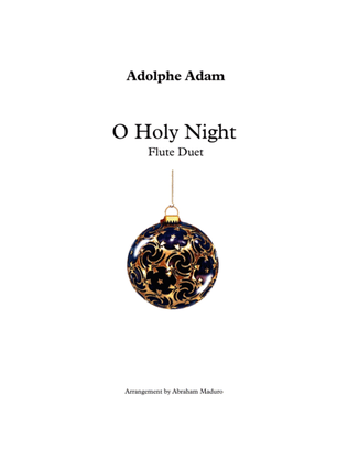 Book cover for O Holy Night Flute Duet-Two Tonalities Included