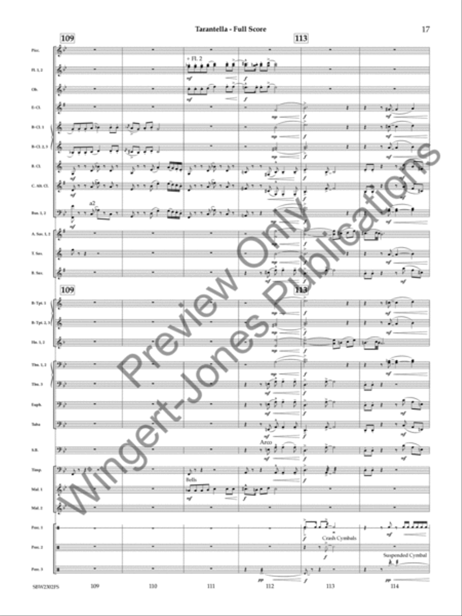 Tarantella Tarantella Concert Band scores gallery preview page 18