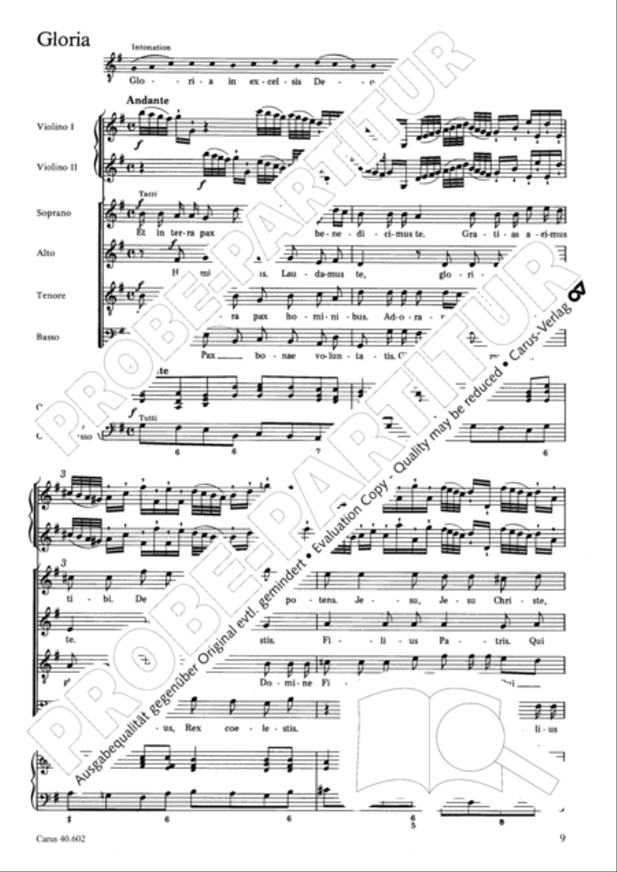 Missa brevis 4-Part scores gallery preview page 10
