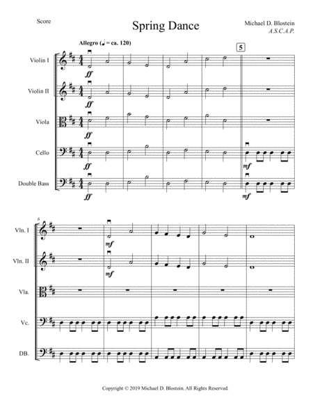 Spring Dance (Score Only) image number null