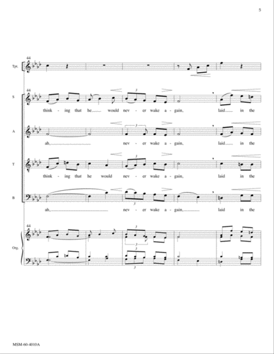 Now the Green Blade Rises Choir scores gallery preview page 5