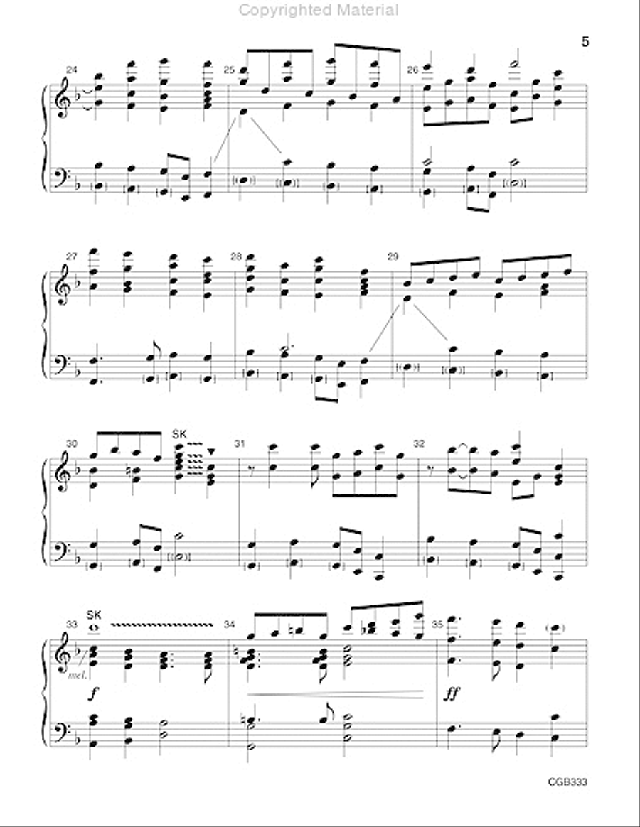 Glorious Things of Thee Are Spoken Handbell Choir scores gallery preview page 4