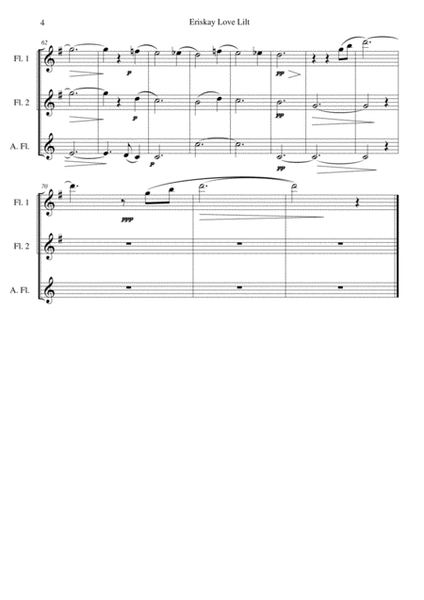 Eriskay love lilt (Vair Mio) for flute trio image number null