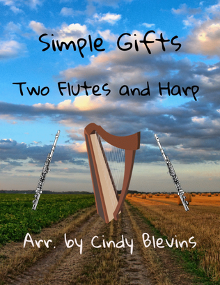 Simple Gifts, Two Flutes and Harp
