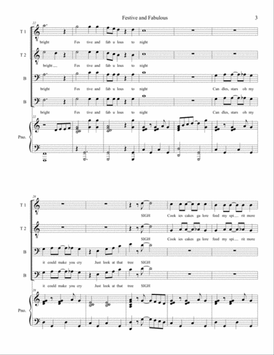 Festive and Fabulous Piano Solo scores gallery preview page 3