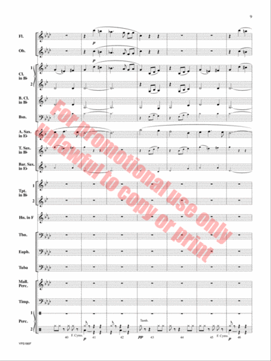 Renaissance Canzona Concert Band scores gallery preview page 10
