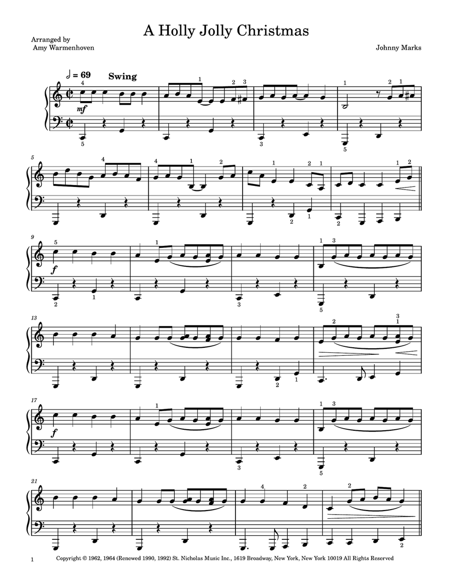 A Holly Jolly Christmas Piano Method scores gallery preview page 2