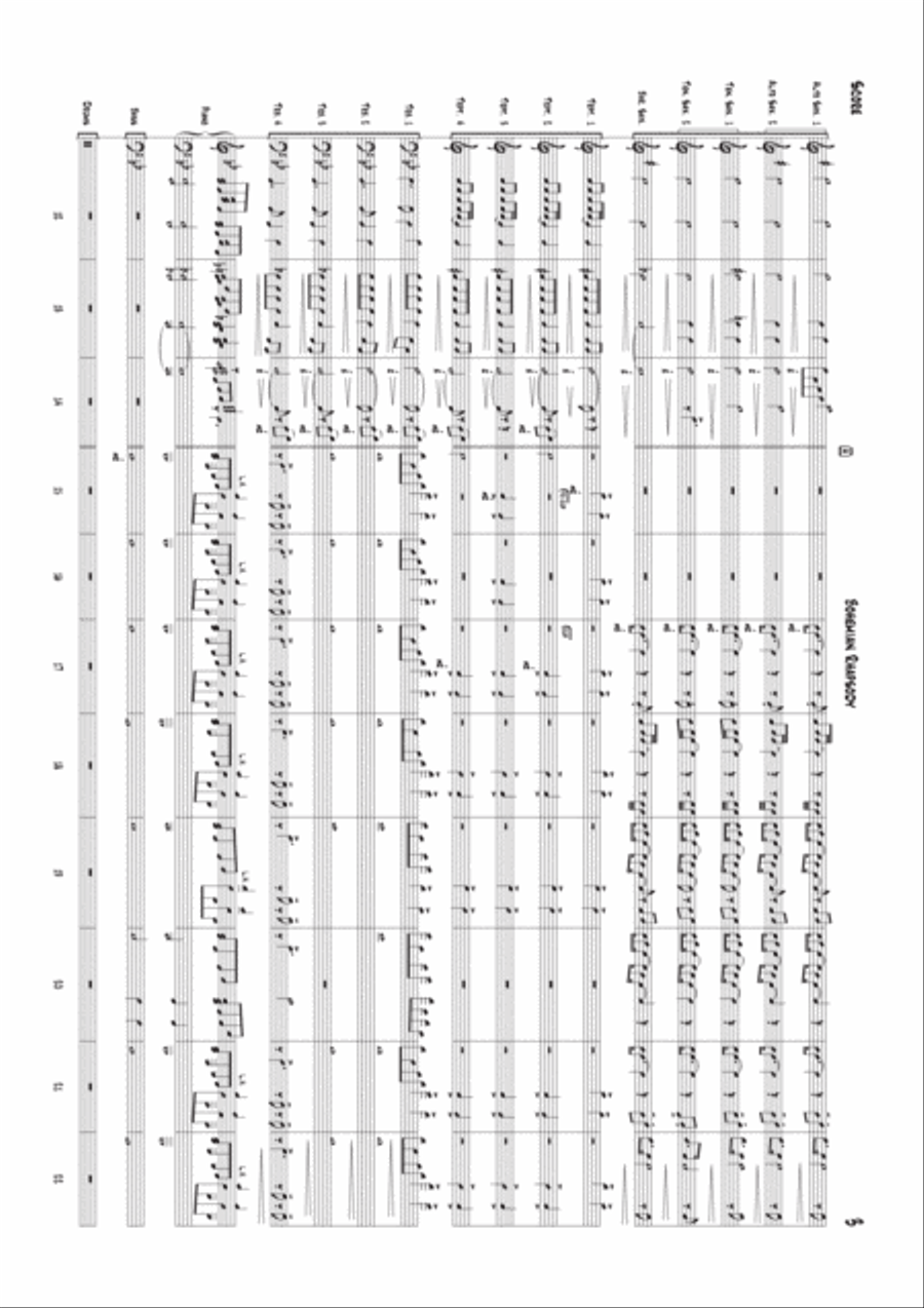 Bohemian Rhapsody Jazz Ensemble scores gallery preview page 3