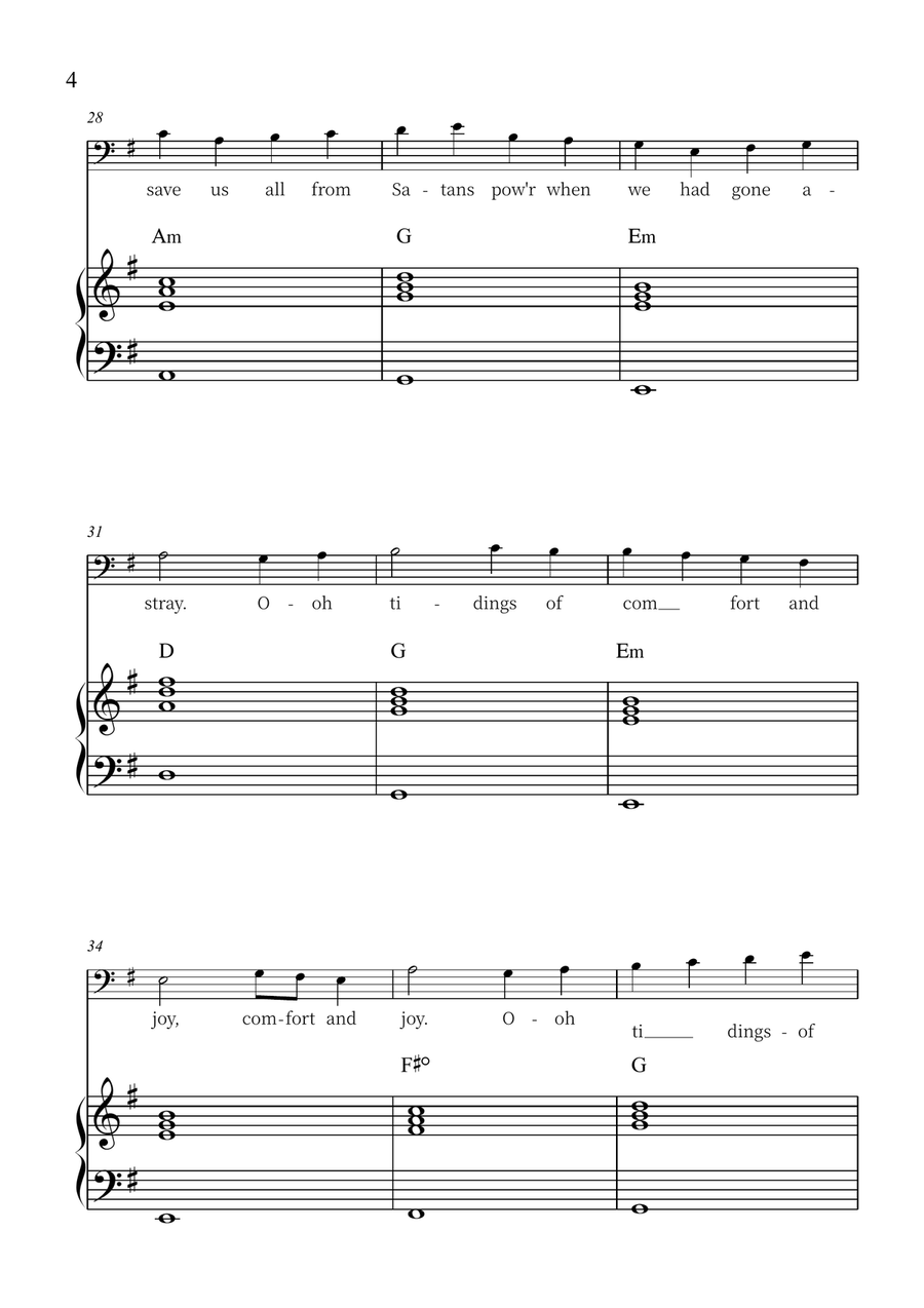 God Rest Ye Merry, Gentlemen Piano scores gallery preview page 4