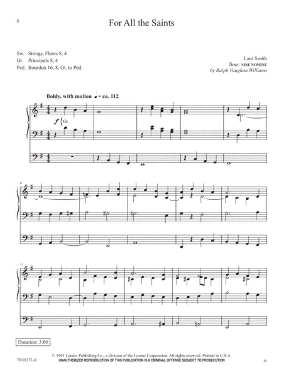 The Organist's Library, Vol. 54 Organ scores gallery preview page 6