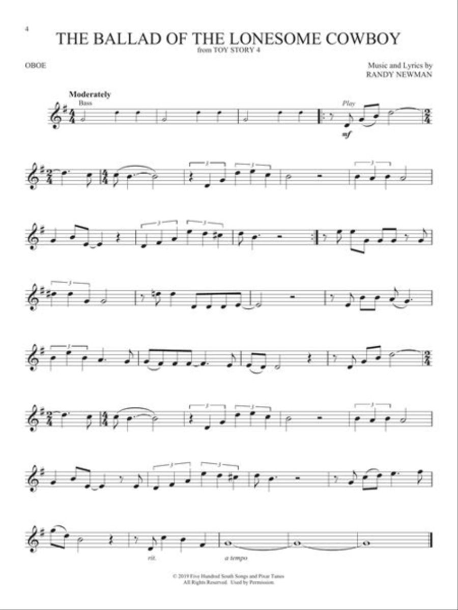 Favorite Disney Songs Favorite Disney Songs Oboe scores gallery preview page 4