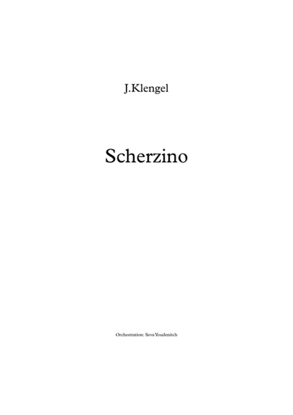 J.Klengel "Scherzino" For Cello and String Orchestra image number null