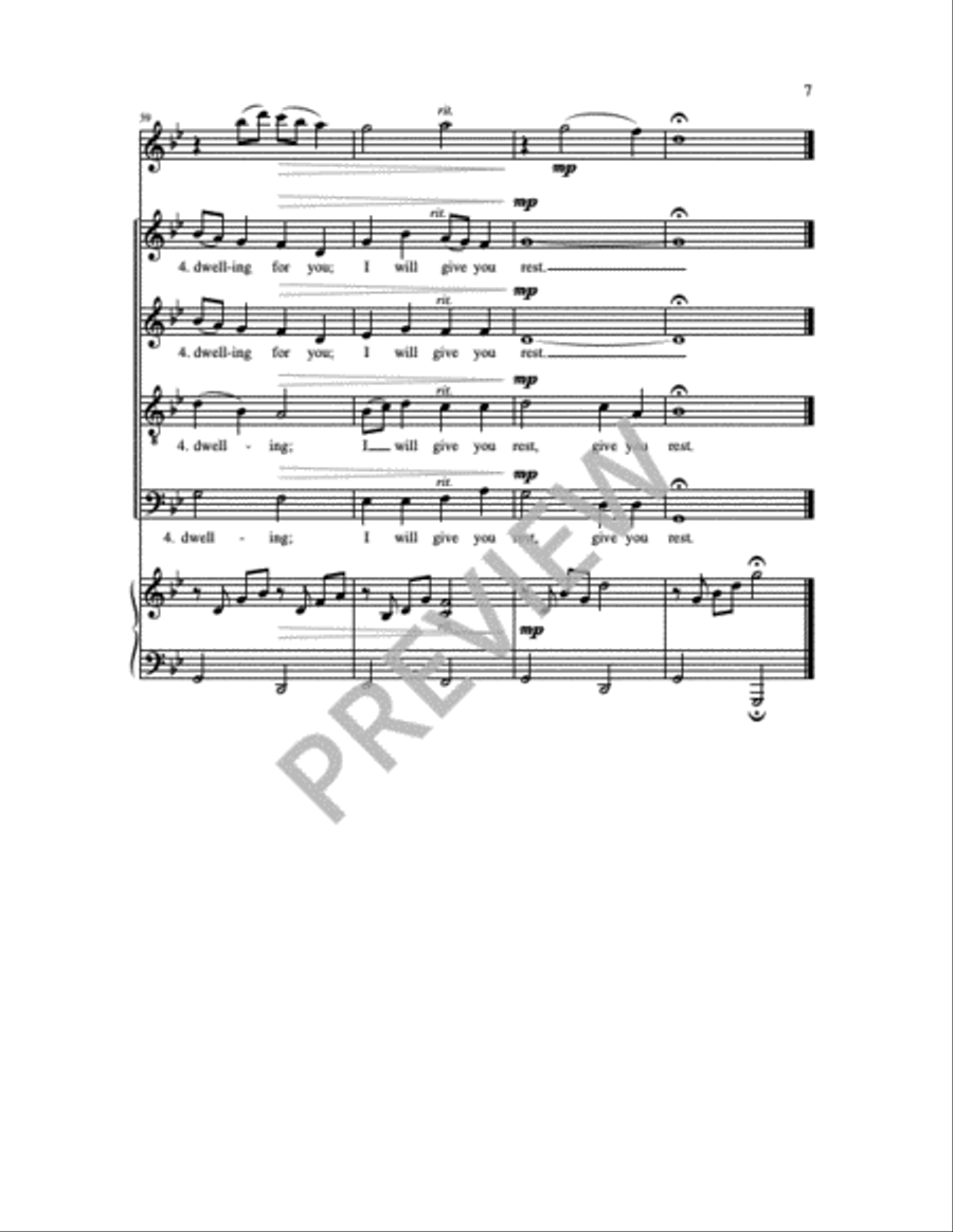 Set Your Troubled Hearts at Rest 4-Part scores gallery preview page 2