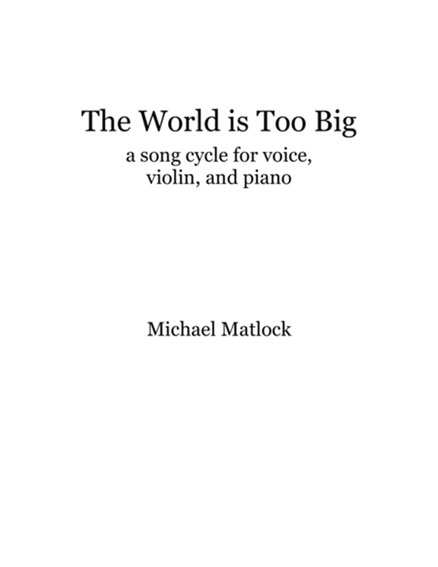 The World Is Too Big (Full Book)