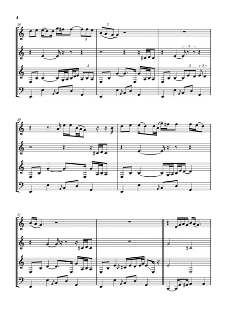 Bridge Of Sighs Bridge Of Sighs Woodwind Quartet scores gallery preview page 5