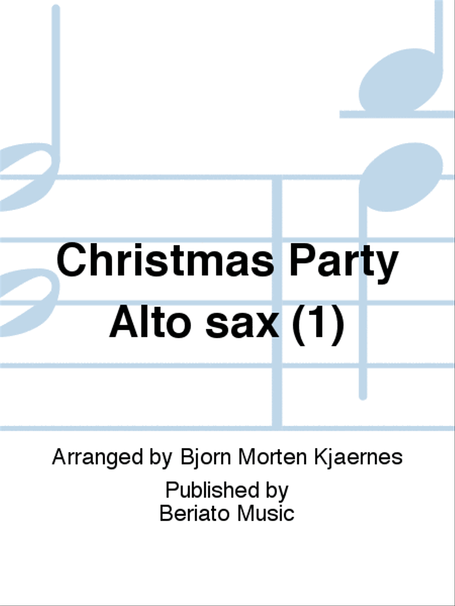 Christmas Party Alto sax (1) Concert Band scores gallery preview page 1