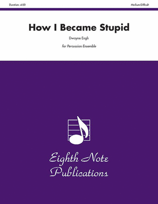 Book cover for How I Became Stupid