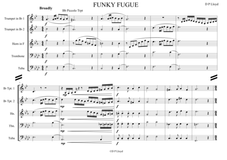 Funky Fugue for Brass Quintet image number null
