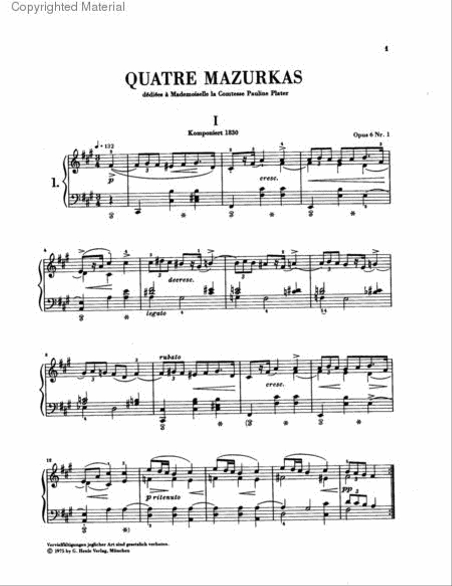 Mazurkas Piano Solo scores gallery preview page 3
