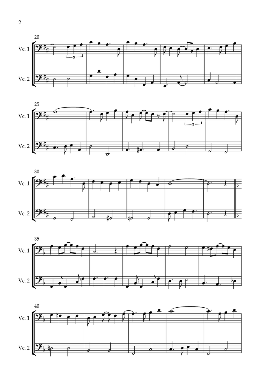 A Whole New World (Aladdin's Theme) String Duet scores gallery preview page 2