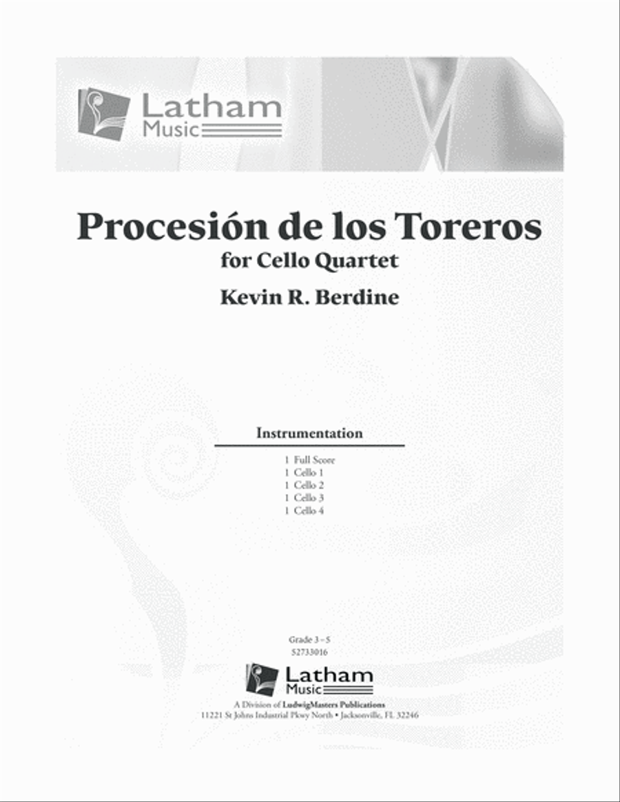Procesion de los Toreros Cello scores gallery preview page 1