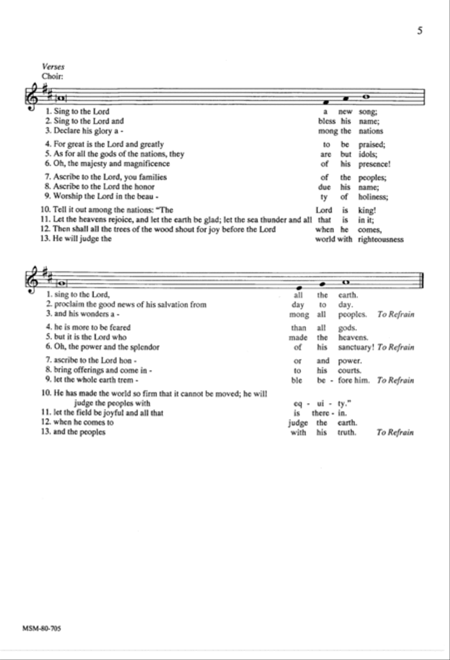 Three Psalm Settings 4-Part scores gallery preview page 5