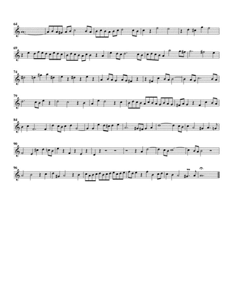 Fugue from Das wohltemperierte Klavier II, BWV 891/II (arrangement for 4 recorders)