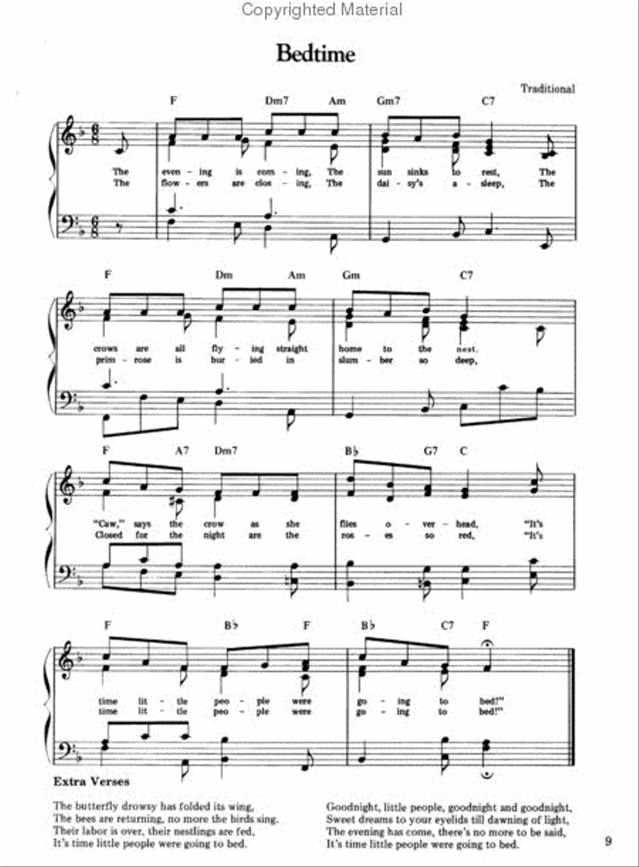 The Lullaby Book Piano, Vocal, Guitar scores gallery preview page 3