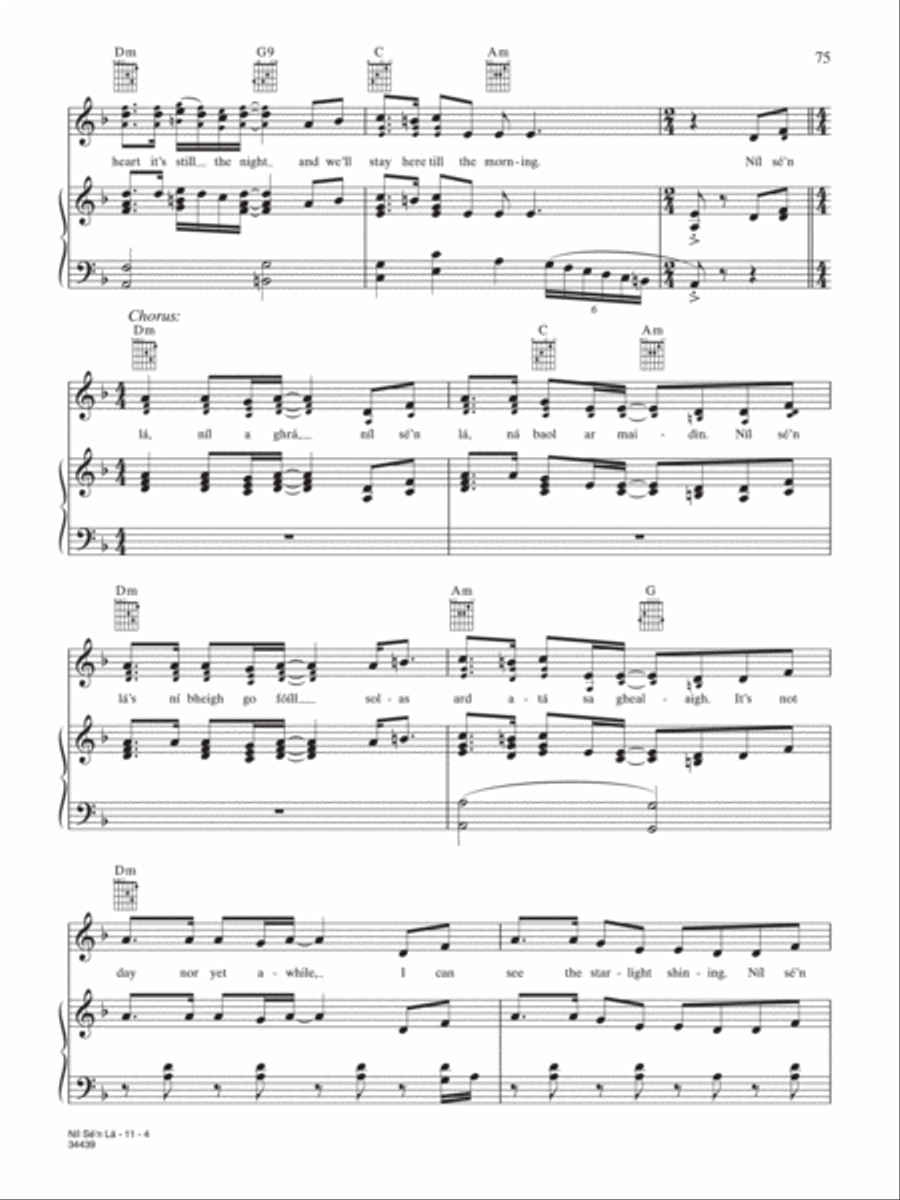 Nil Se'n La Nil Se'n La Piano, Vocal, Guitar scores gallery preview page 4