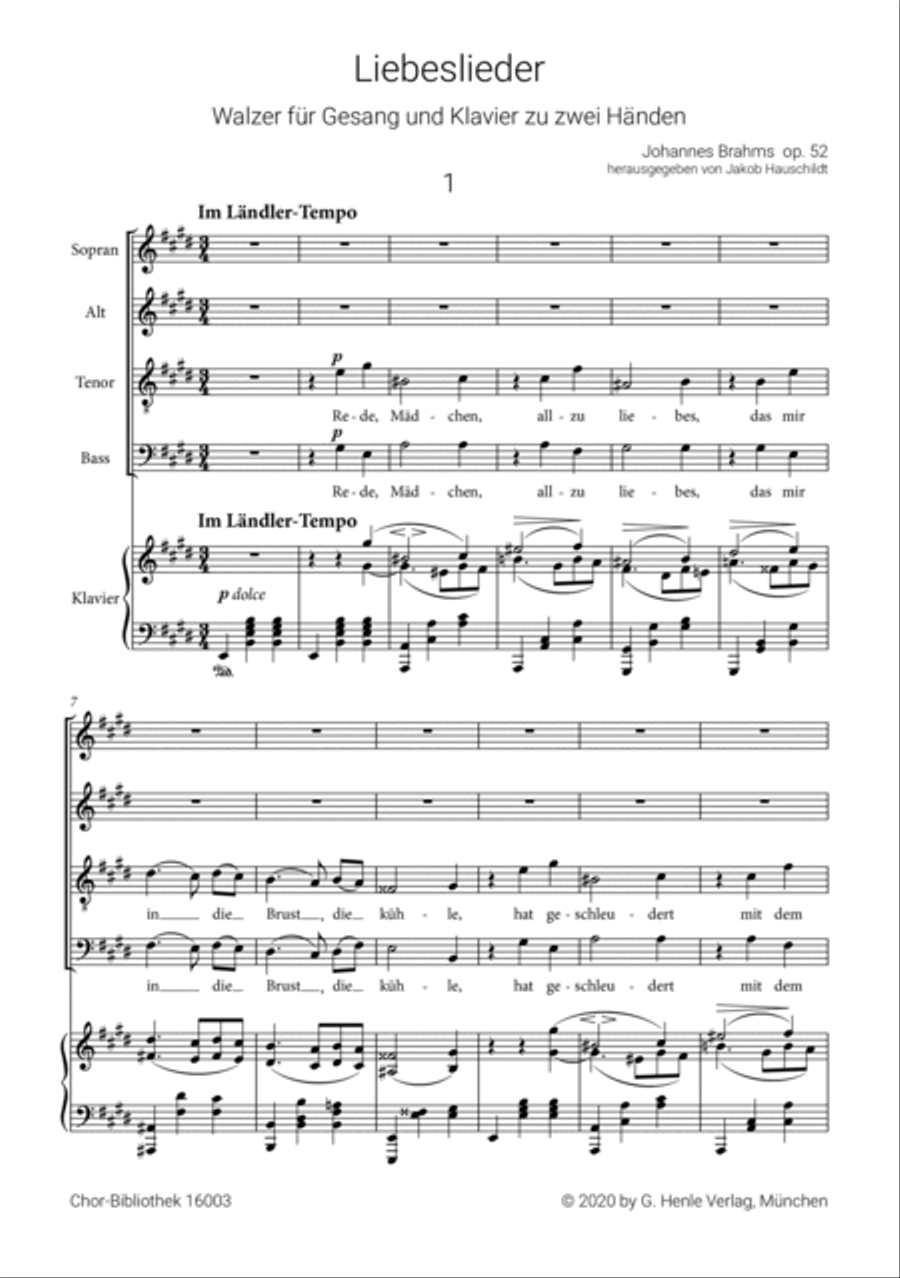 Love Songs Op. 52 Choir scores gallery preview page 2