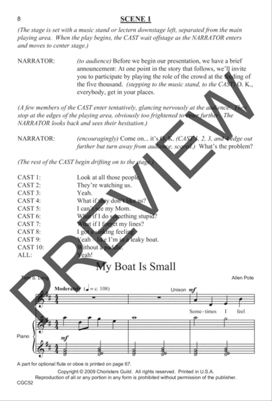 Table for Five Thousand! Preview Kit (Score & CD) Choir scores gallery preview page 2