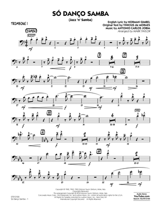 Book cover for Só Danço Samba (Jazz 'n' Samba) (arr. Mark Taylor) - Trombone 1