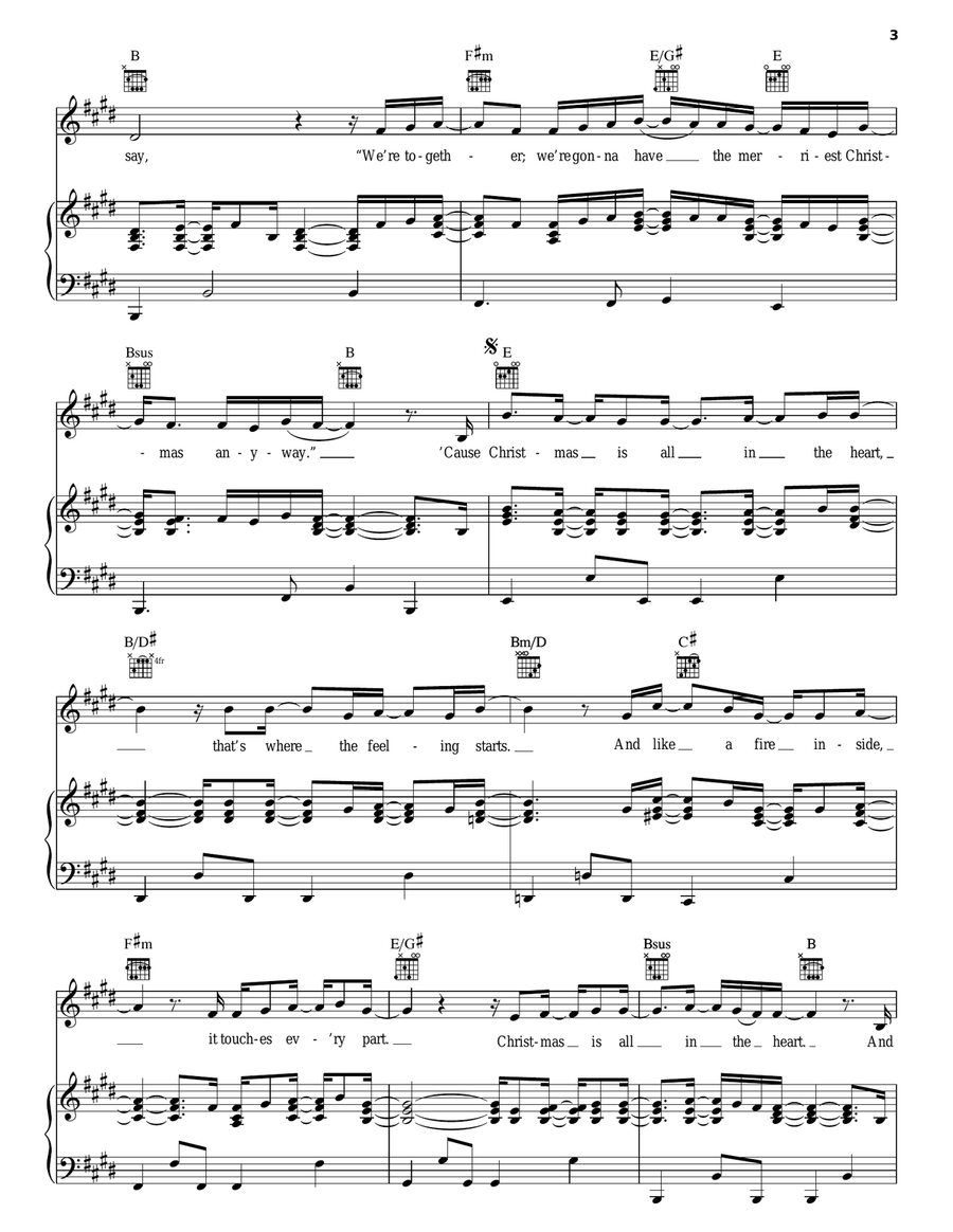Christmas Is All In The Heart Acoustic Guitar scores gallery preview page 3