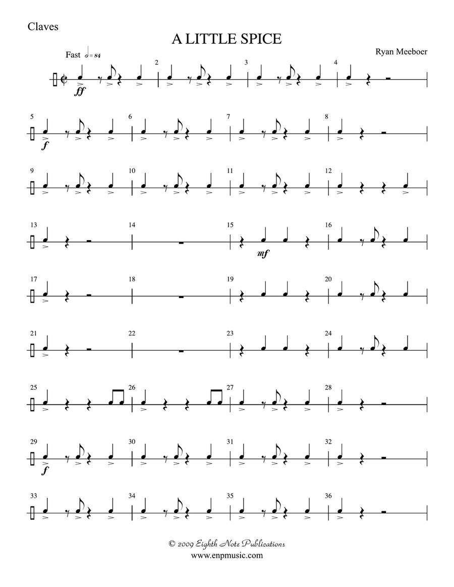 A Little Spice: 4th Percussion