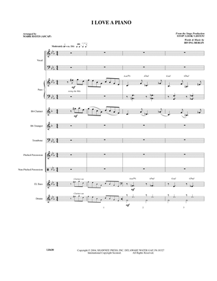Book cover for I Love a Piano (arr. Mark Hayes) - Full Score