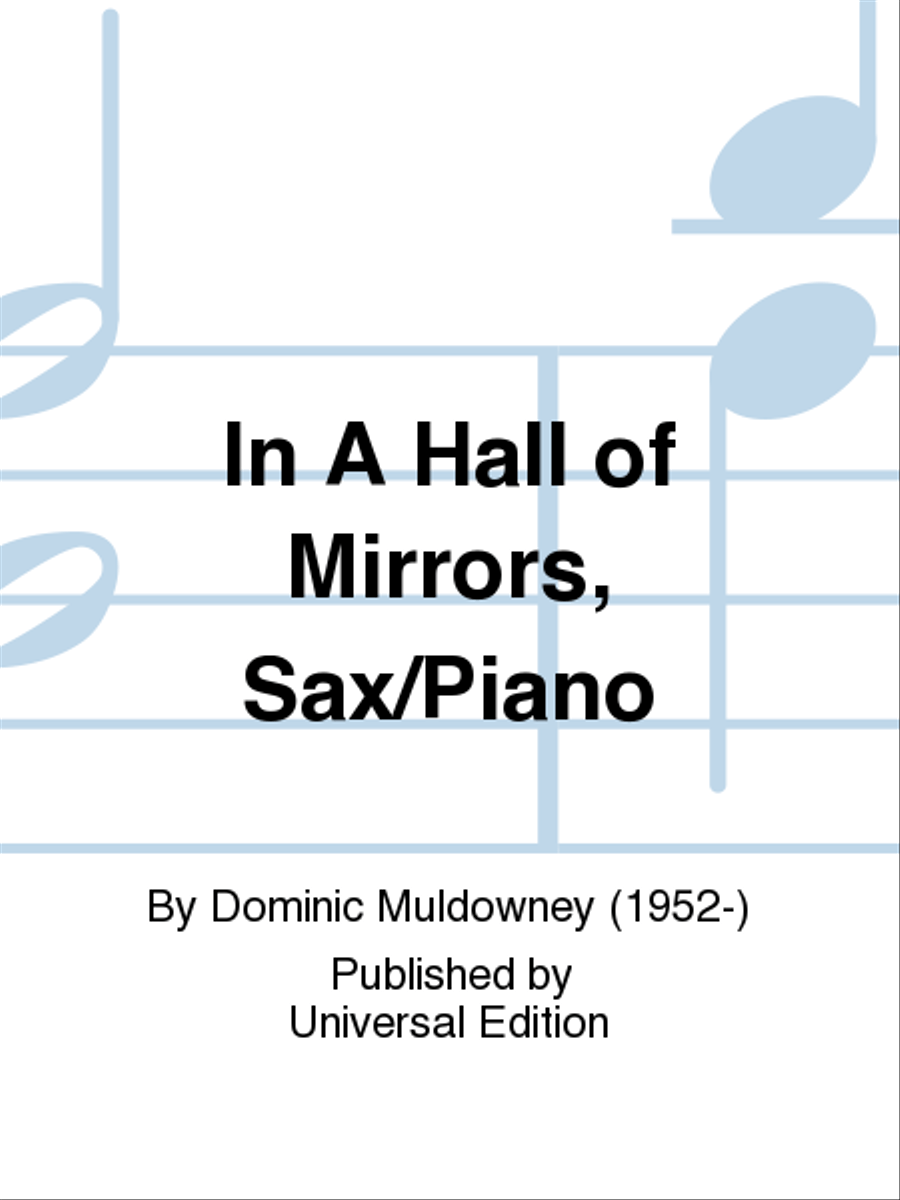 In A Hall of Mirrors, Sax/Piano Saxophone scores gallery preview page 1