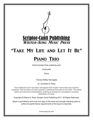 Take My Life and Let It Be for Piano Trio