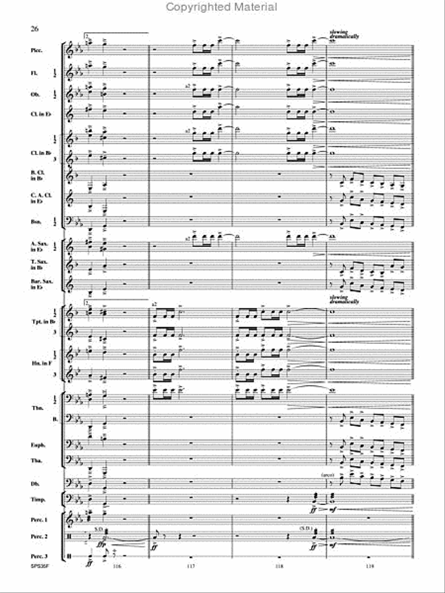 Procession of the Academics Concert Band scores gallery preview page 27