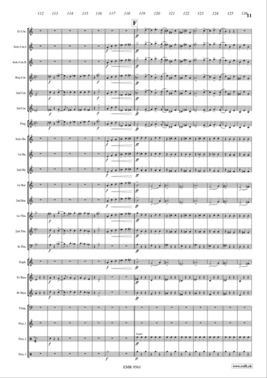 Spartacus Brass Band scores gallery preview page 12