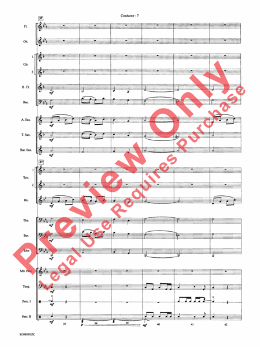 Fanfare for a New Age Concert Band scores gallery preview page 10