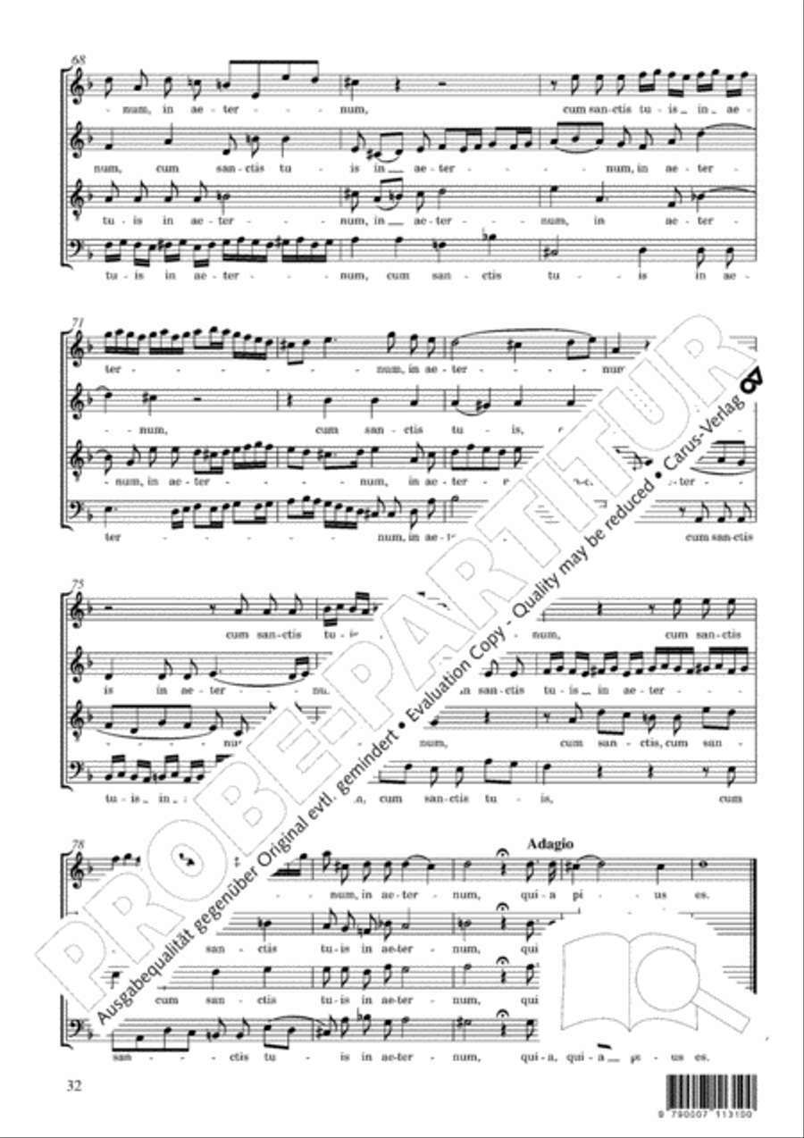 Requiem 4-Part scores gallery preview page 33