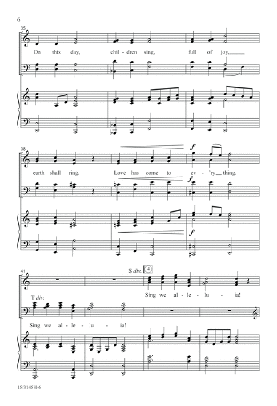 Personent Hodie 4-Part scores gallery preview page 7