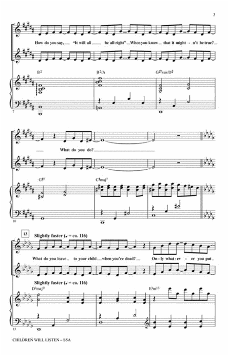 Children Will Listen Children Will Listen SSA scores gallery preview page 3