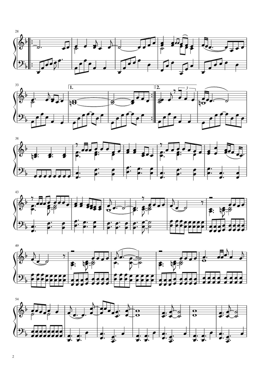 Fading Like A Flower (every Time You Leave) Easy Piano scores gallery preview page 2
