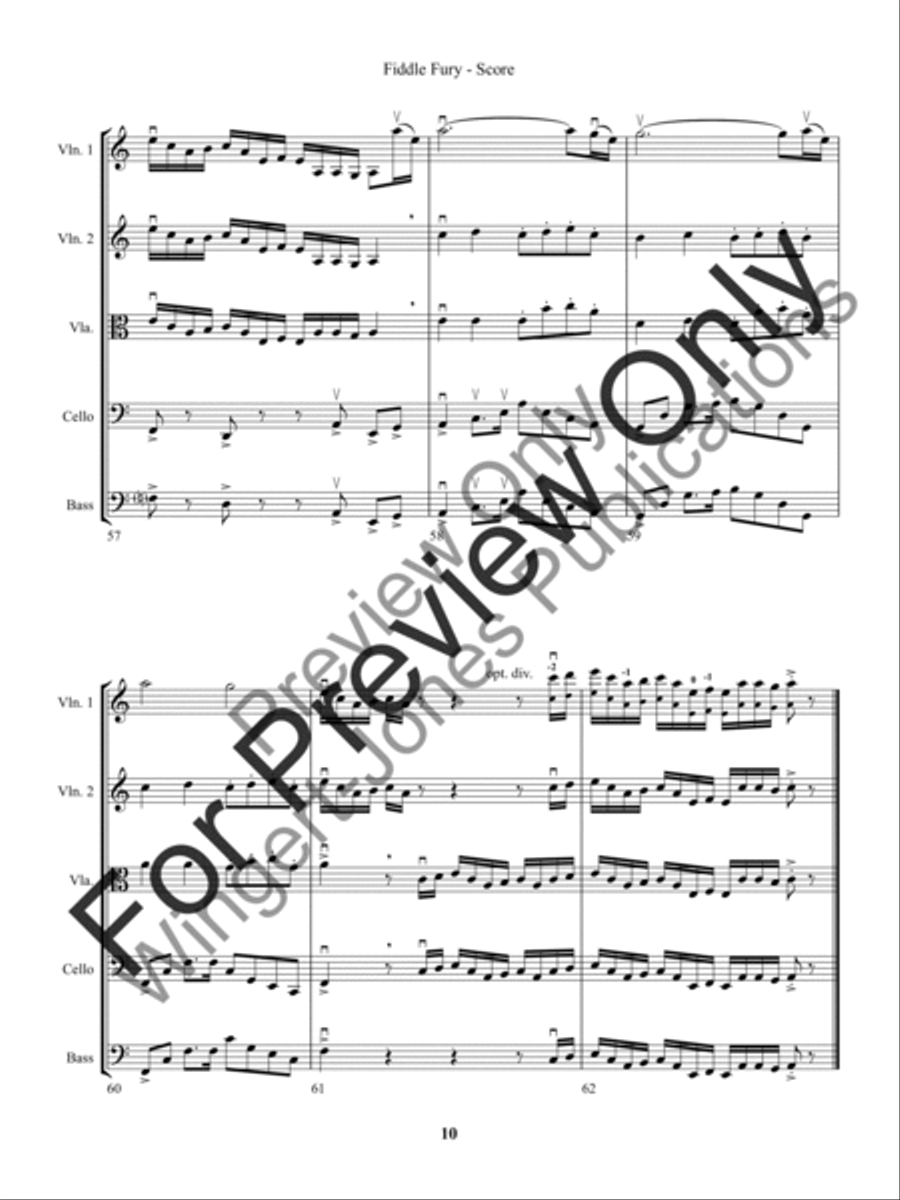 Fiddle Fury String Orchestra scores gallery preview page 13