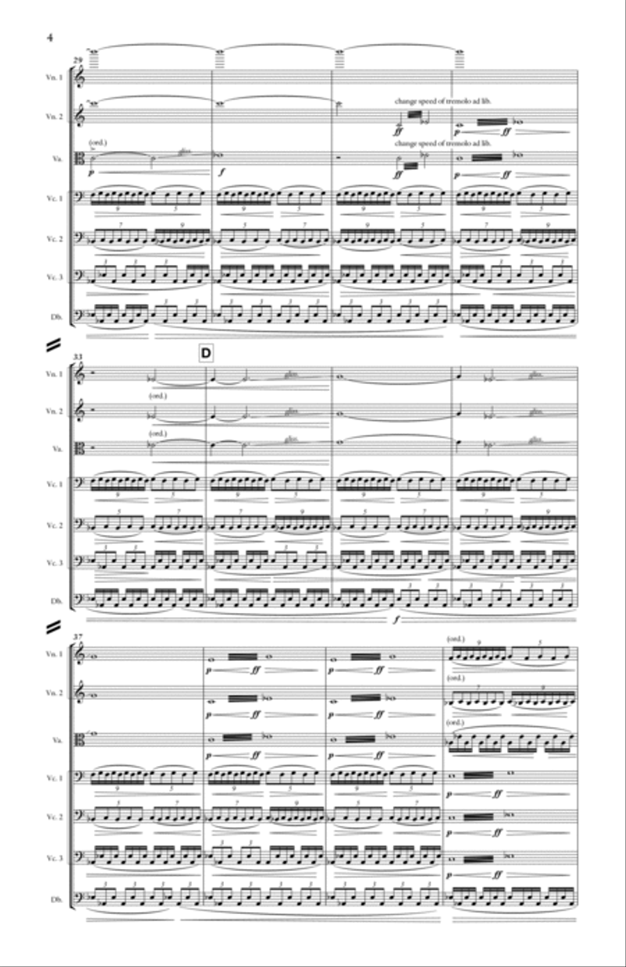 'Re-Creation' String Orchestra scores gallery preview page 4